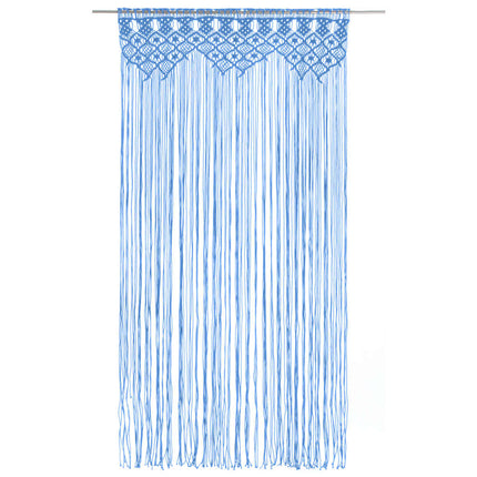 Tenda MacramÃ¨ Blu 140x240 cm in Cotone