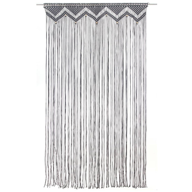Tenda MacramÃ¨ Antracite 140x240 cm in Cotone
