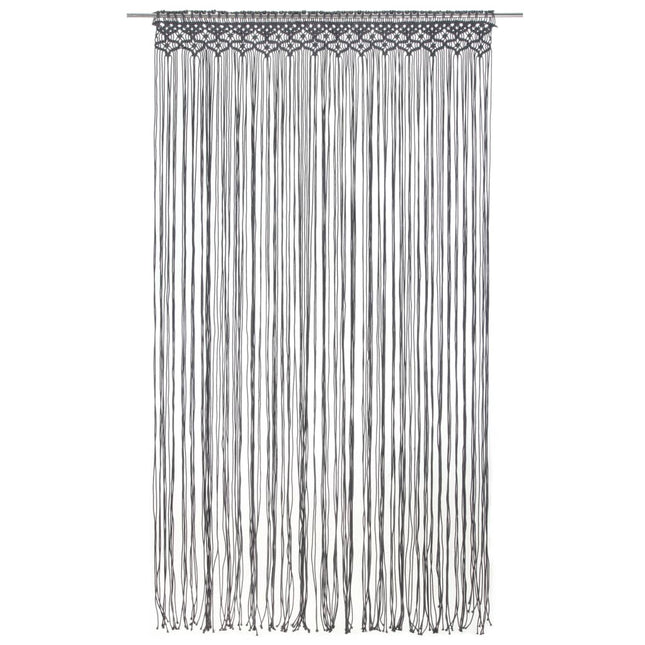 Tenda MacramÃ¨ Antracite 140x240 cm in Cotone