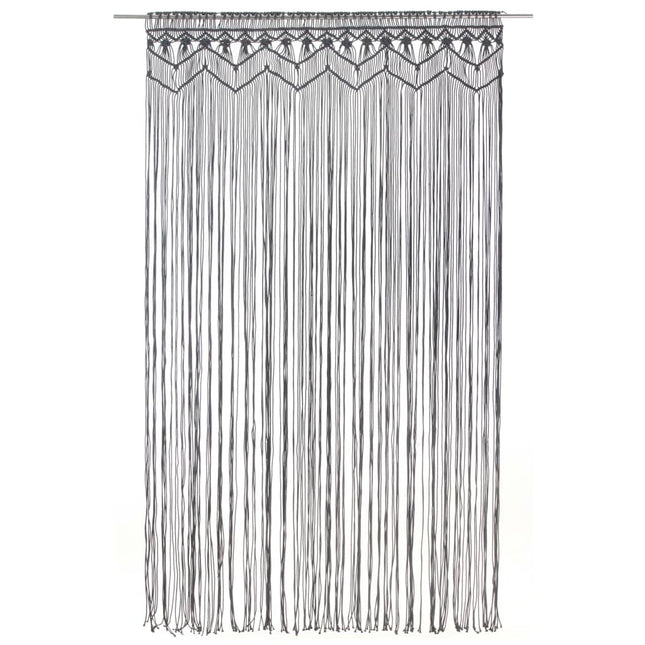 Tenda MacramÃ¨ Antracite 140x240 cm in Cotone