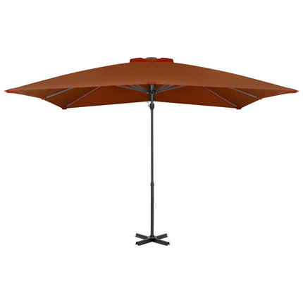 Ombrellone a Sbalzo con Palo in Alluminio 250x250 cm Terracotta
