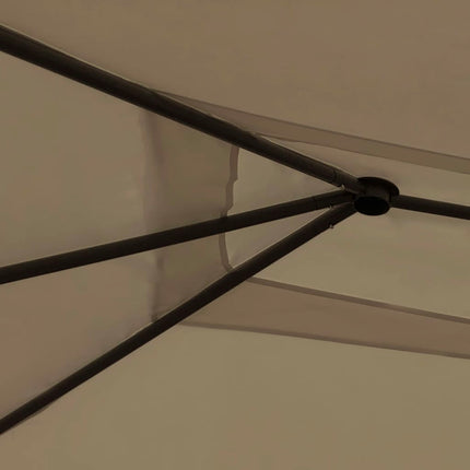Gazebo con Montanti Rivestiti 3x4x2,6 m Talpa 160 g/mÃ‚Â²