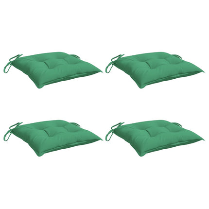 Cuscini per Sedia 4 pz 40x40x7 cm in Tessuto Oxford Verde