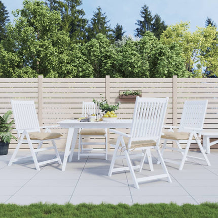Cuscini per Sedia 4 pz Beige 50x50x7 cm Tessuto Oxford