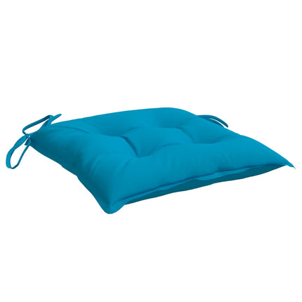 Cuscini per Sedia 4 pz Azzurro 50x50x7 cm in Tessuto Oxford