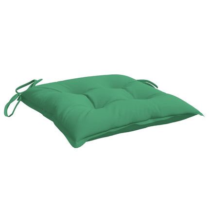 Cuscini per Sedia 2 pz Verdi 50x50x7 cm Tessuto Oxford