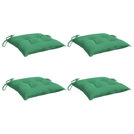 Cuscini per Sedia 4 pz Verdi 50x50x7 cm Tessuto Oxford