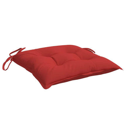 Cuscini per Sedia 6 pz Rossi 50x50x7 cm Tessuto Oxford