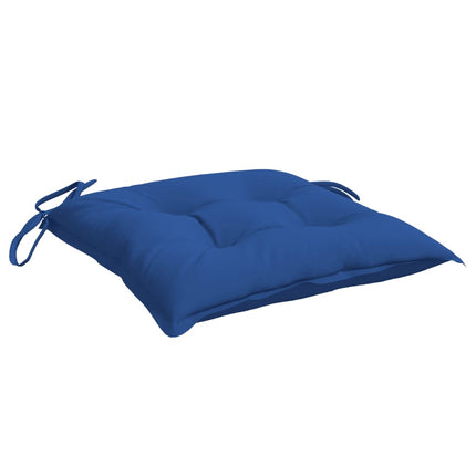 Cuscini per Sedia 2 pz Blu 50x50x7 cm Tessuto Oxford
