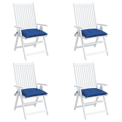 Cuscini per Sedia 4 pz Blu 50x50x7 cm Tessuto Oxford