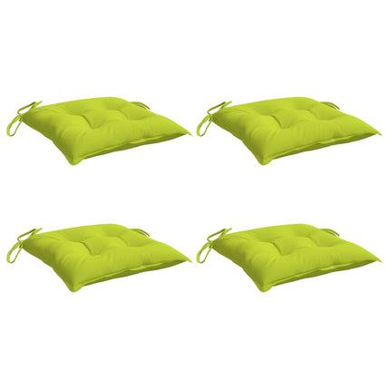 Cuscini per Sedia 4 pz Verde Intenso 50x50x7 cm Tessuto Oxford