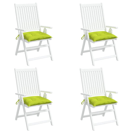 Cuscini per Sedia 4 pz Verde Intenso 50x50x7 cm Tessuto Oxford