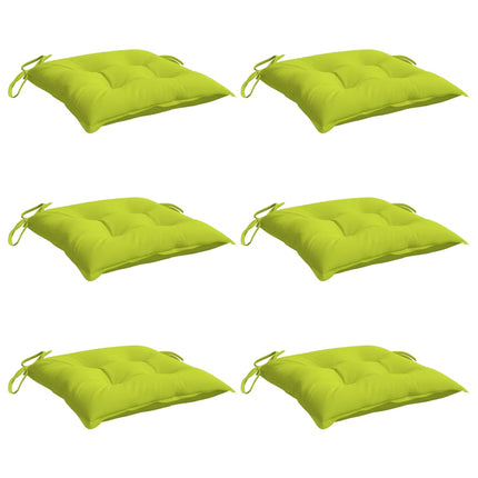 Cuscini per Sedia 6 pz Verde Intenso 50x50x7 cm Tessuto Oxford