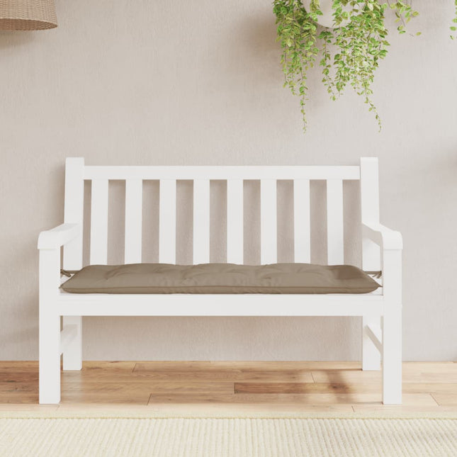 Cuscino per Panca Tortora 120x50x7 cm in Tessuto Oxford