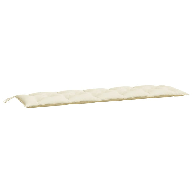 Cuscino per Panca Bianco Crema 180x50x7 cm in Tessuto Oxford