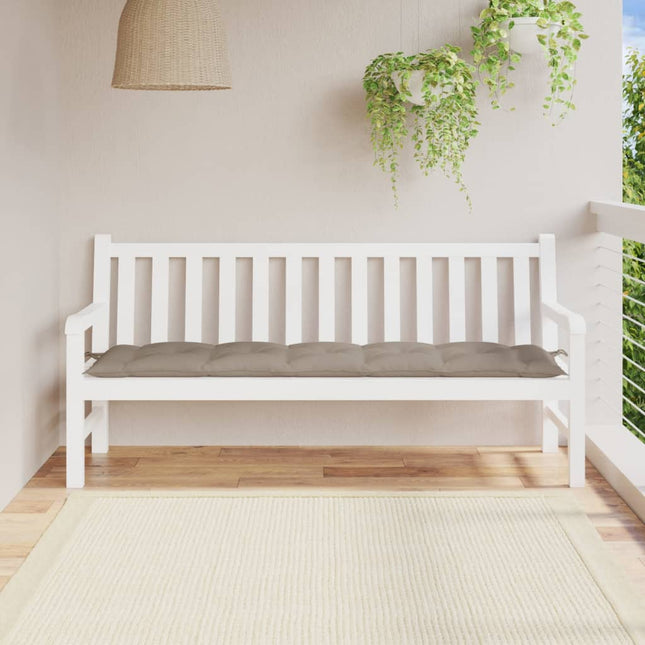 Cuscino per Panca Tortora 180x50x7 cm in Tessuto Oxford