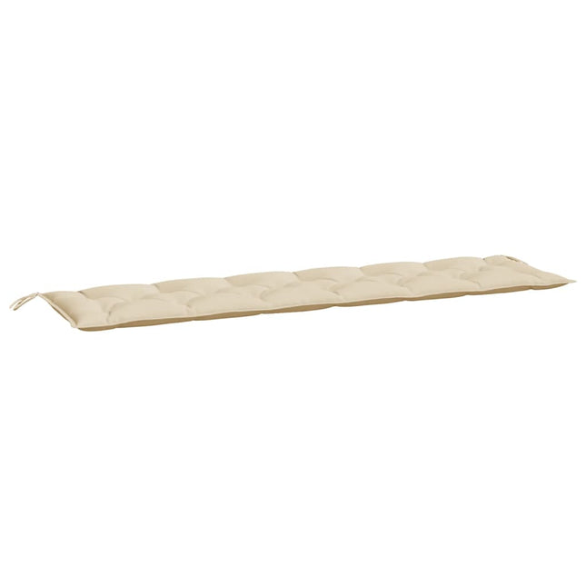 Cuscino per Panca Beige 200x50x7 cm in Tessuto Oxford