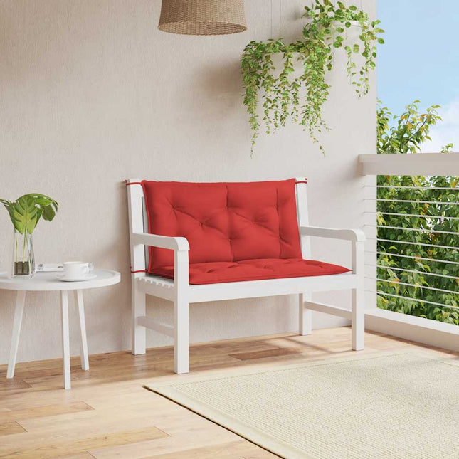 Cuscino per Panca Rosso 100x(50+50)x7cm in Tessuto Oxford