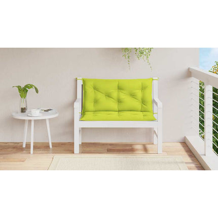 Cuscino Panca Verde Intenso 100x(50+50)x7cm in Tessuto Oxford