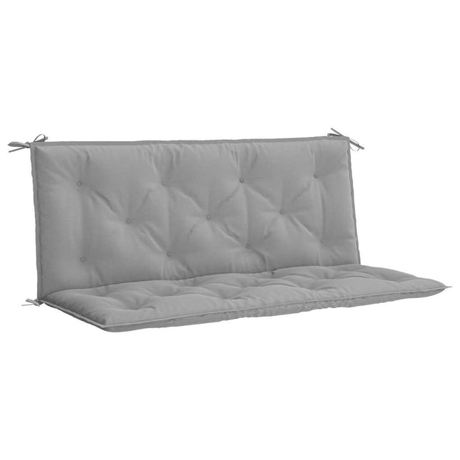 Cuscino per Panca Grigio 120x(50+50)x7cm in Tessuto Oxford