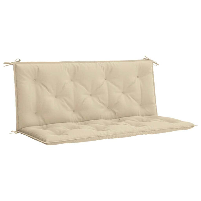 Cuscino per Panca Beige 120x(50+50)x7 cm in Tessuto Oxford
