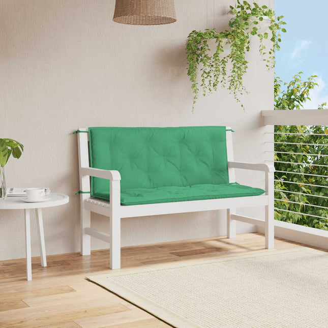 Cuscino per Panca Verde 120x(50+50)x7 cm in Tessuto Oxford
