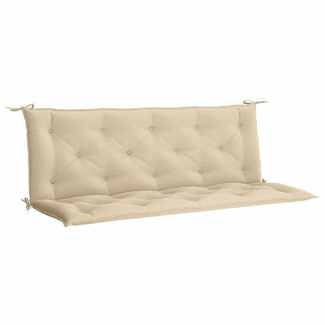 Cuscini Panca da Giardino 2pz Beige 150x50x7 cm Tessuto Oxford