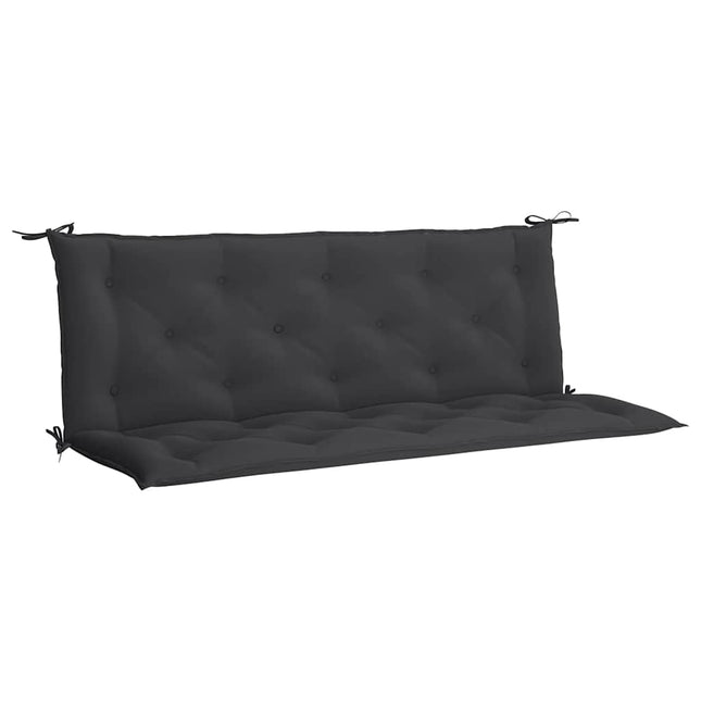 Cuscino per Panca Nero 150x(50+50)x7cm in Tessuto Oxford
