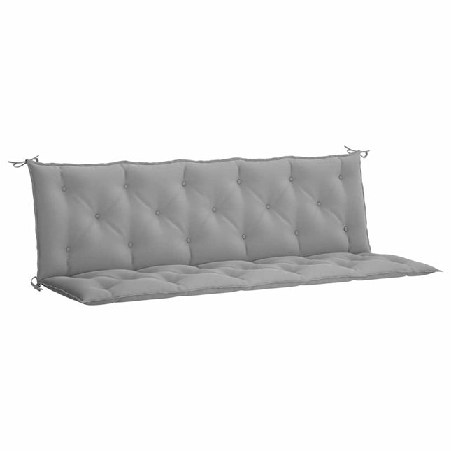 Cuscino per Panca Grigio 180x(50+50)x7 cm in Tessuto Oxford