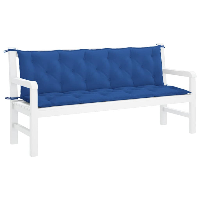 Cuscino per Panca Blu 180x(50+50)x7 cm in Tessuto Oxford