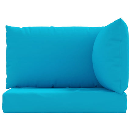 Cuscini per Pallet 3 pz Azzurro in Tessuto Oxford