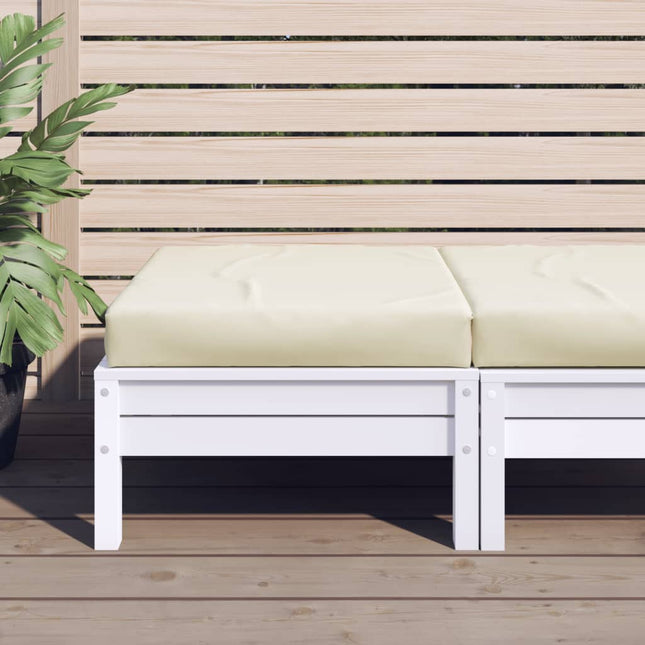 Cuscino per Pallet Crema 60x60x6 cm in Tessuto
