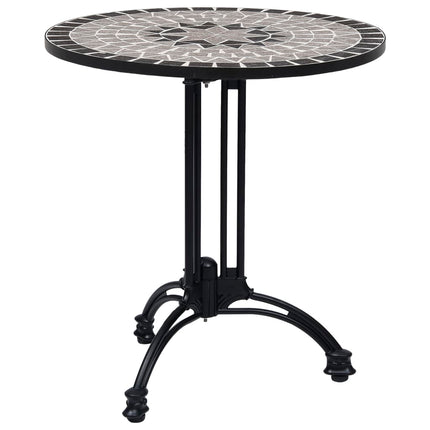 Gamba per Tavolino da Bistrò Nero Ø60x72 cm in Alluminio