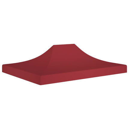 Tetto per Tendone per Feste 4x3 m Rosso Borgogna 270 g/mÃ‚Â²