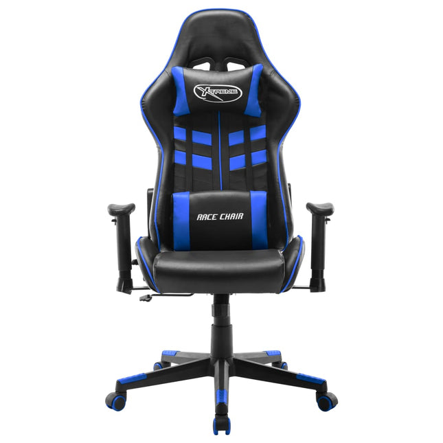 Sedia da Gaming Blu e Nera in Similpelle