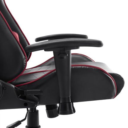 Sedia da Gaming Nera e Rosso Vino in Similpelle