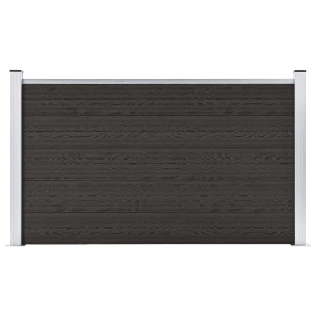 Pannello di Recinzione in WPC 180x105 cm Nero