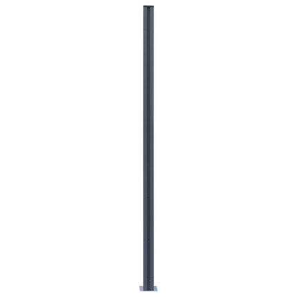 Pali di Recinzione 2 pz Grigio Scuro 185 cm in Alluminio