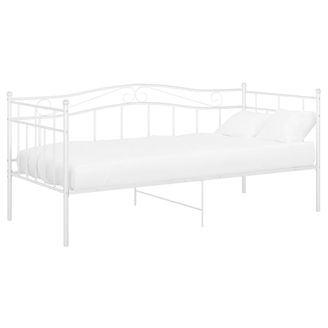 Telaio Divano Letto Bianco in Metallo 90x200 cm