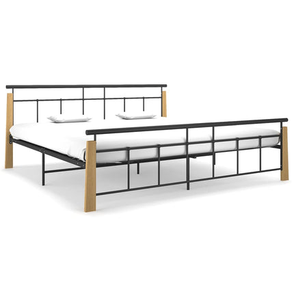 Giroletto in Metallo e Legno Massello di Rovere 200x200 cm