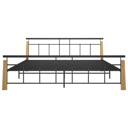 Giroletto in Metallo e Legno Massello di Rovere 200x200 cm