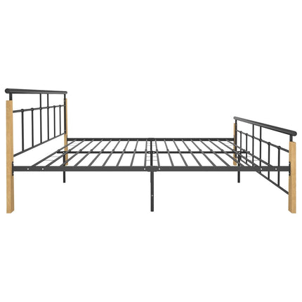 Giroletto in Metallo e Legno Massello di Rovere 200x200 cm