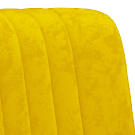 Poltrona Giallo Senape in Velluto