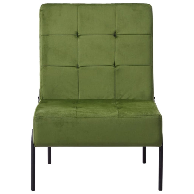 Poltrona Relax 65x79x87 cm Verde Chiaro in Velluto