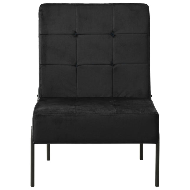 Poltrona Relax 65x79x87 cm Nera in Velluto