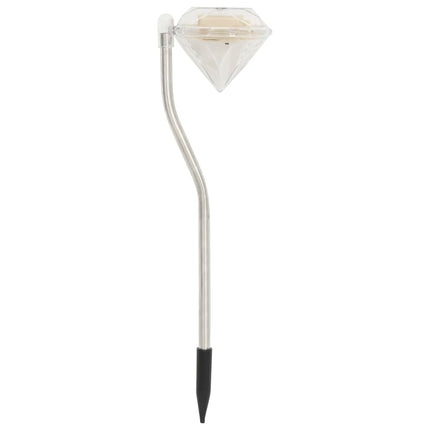 Luci Solari a LED da Giardino 6 pz 9x7,8x29,5 cm