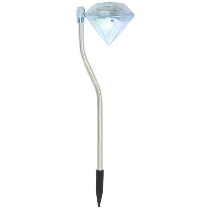 Luci Solari a LED da Giardino 6 pz 9x7,8x29,5 cm