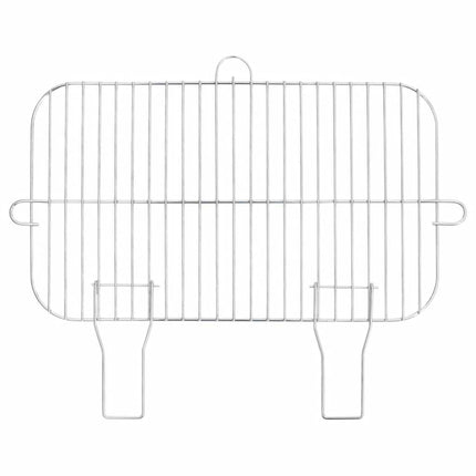 Barbecue a Carbonella con Ruote in Acciaio Nero