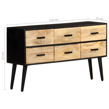 Credenza 110x33x64 cm in Legno Massello di Mango