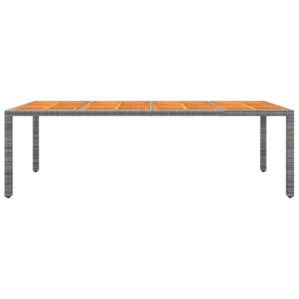 Set Pranzo da Giardino 11pz in Polyrattan Grigio